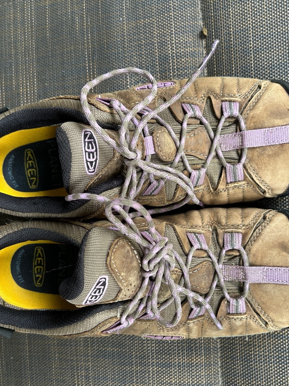 Keen Voyageur Hiking Shoes 9.5 Brown and purple